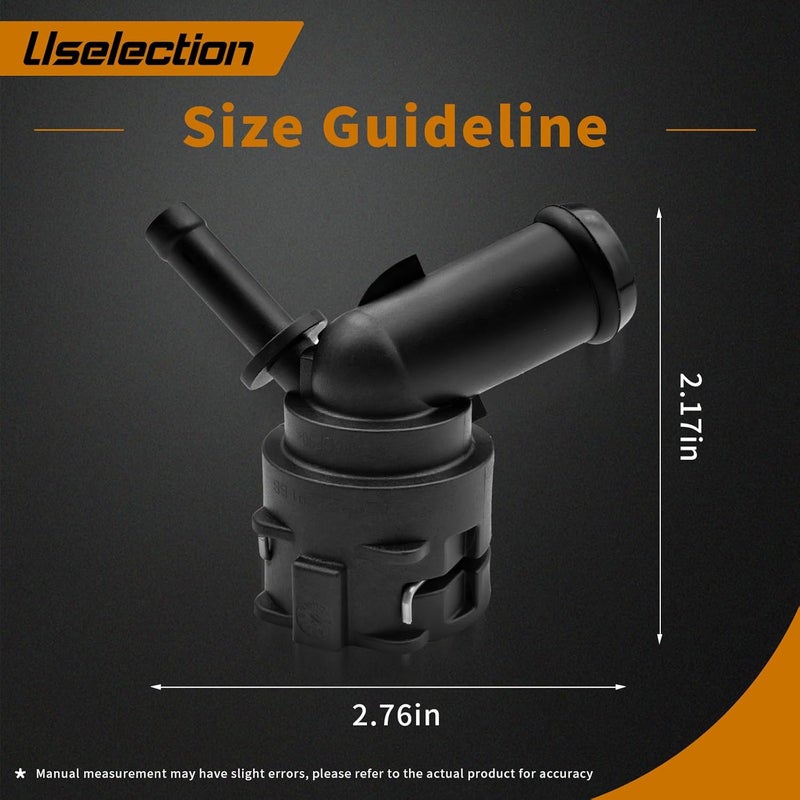 Uselection 5Q0122291BB Coolant Hose Connector Coupler Compatible with Audi A1 A3 Q2 Q3 TT VW Golf B8 Arteon 5QD122291AB - Image 3